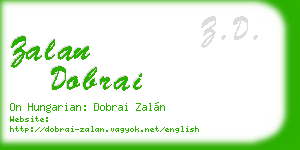 zalan dobrai business card